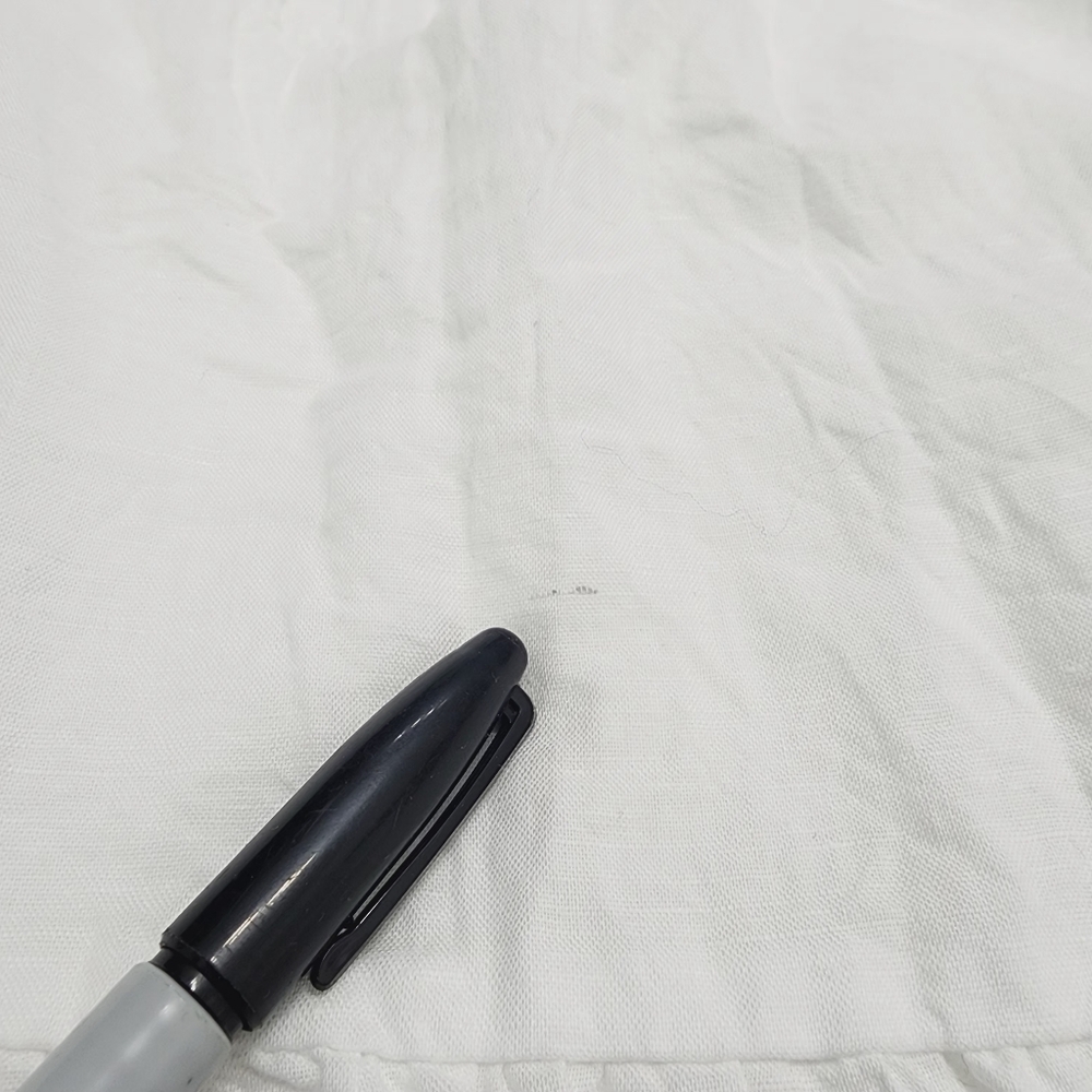 J. Crew Linen Blend Tunic Midi Tank Dress Ruffle Size S - Picture 8 of 9